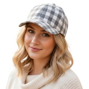Cocus Pocus Gray White Buffalo Check Cap